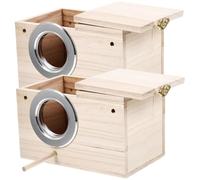 UPKOCH 2Pièces Oiseaux Lot de Nichoirs pour Perruche et Petits Oiseaux Décoration de Jardin Abri Sécurisé pour Nidification