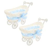 UPKOCH 2pièces Panier De Rangement Pour Et Fruits Secs Organisateur Décoratif Pour Fête Prénatale Mariage Usage Domestique