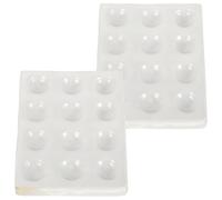 UPKOCH 2pièces Plaque de Réaction Porcelaine Lot Plaque Spot Céramique pour Expérimentations Chimiques Laboratoire