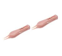 UPKOCH 2pièces Tweezer De Nettoyage Pour Et Outil Pratique Pour Nettoyer Nez Oreilles Nombril Yeux Couleur Rose