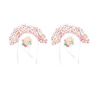 UPKOCH 2set Chapeau De Fête pour Chiens Couronne d'anniversaire pour Animaux De Compagnie Chapeau d'anniversaire pour Petit Chien Foulard De Chatte