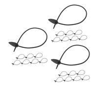 UPKOCH 3 Ensembles Attaches Silicone pour Plantes Liens Réutilisables Noirs pour Fixation Durable des Légumes 8 Pièces * 3