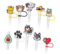 UPKOCH 3 Ensembles Capuchons De Paille Cartoon Accessoires Décoratifs Pour Tasses Protection Et Distinction Lors Des 10 Pièces * 3