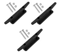 UPKOCH 3 Ensembles Enrouleur De Corde D'ancre Fixation Taquet pour Corde Crampons Ancre De Kayak Amarrage Taquet D'ancre Accessoires De Bateau Taquet De Bateau Bleu Acier Inoxydable Black