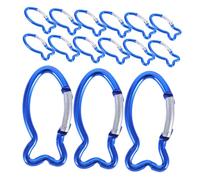 UPKOCH 3 Ensembles Mousquetons De Sécurité Forme De Poisson pour Camping Et Activités Extérieures Clips De Suspension Et Durables 15 Pièces * 3