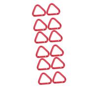 UPKOCH 3 Ensembles Mousquetons Triangulaires Aluminium Lot de Clips De Carabiner Rouge pour Clé Et Accessoires De Randonnée pour Escalade Et Activités Extérieures 4 Pièces * 3