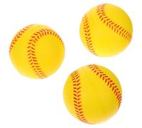 UPKOCH 3 pièces Balles de Baseball Entraînement PU Sponge Softballs Légères Sécurisées pour Garçon Fille et Adolescents Résistantes et Adaptées Pratique Intérieure et Jeux Extérieur