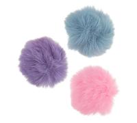 UPKOCH 3 Pièces Couverture de microphone à vent pare-brise micro sans fil pare-brise Mic de filtre pop flou de vlogging bonnette Peluche