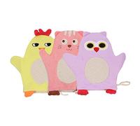 UPKOCH 3 pièces de Bain Garçon Fille Coton de Serviettes à Motifs Animaux pour Lavage Doux et Exfoliant pour Bain et Confortable