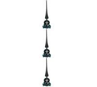 UPKOCH 3 Pièces Étoile de Sapin de Noël Décorative Verte en Rhinestones | Ornement Sphérique Compact et Léger, Style Délicat pour Centres Commerciaux et Espaces Festifs