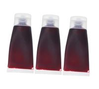 UPKOCH 3 Pièces Fake Blood Makeup Kit Washable Non Irritant Vampire Prop For Halloween Cosplay Face Clothes