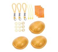 UPKOCH 3 Pièces Figurines Tortue Rétro Dorées avec Feng Shui Chinoises Jouets Divinatoires Coquille de Tortue pour Accessoire I Ching Compact et Tactile