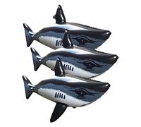 UPKOCH 3 Pièces Gonflable de Requin Jouets de Natation Jouets gonflables de Requin Black