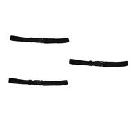 UPKOCH 3 Pièces Invisible réfléchissant Ceintures Extensibles pour Femmes élastique Ceinture Porte-Monnaie cachée Ceinture de Voyage Tissage Black