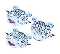 UPKOCH 3 Pièces Masque Léopard Demi-visage EVA pour Costume Animal Accessoires de Fête à Thème Jungle pour Halloween et Carnaval