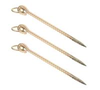 UPKOCH 3 pièces Piquet de Fixation pour Animaux de Accessoires de Tethering Résistants pour Chiens Bétail et Chevaux Installation Rapide et Sécurisée pour Camping et Activités