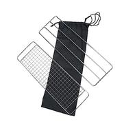 UPKOCH 3 pièces Set Grille Fine Maille Barbecue INOX Antirouille Résistante Chaleur Barbecue Grill Metal Rack pour Camping et Jardin