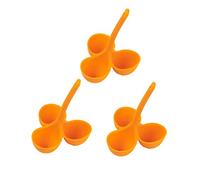 UPKOCH 3 pièces Support Porte dOeufs de Cuisson Cuiseur Oeufs Cuit Pocheuse Cuisson Oeuf en Silicone pour Cuisine