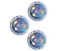 UPKOCH 3 Pièces Tapis de Jeu Sensoriel pour Chats et Petits Animaux Matelas de Refroidissement à Eau Portable avec Motifs Marins Mat Antidérapant et Facile à Gonfler pour Intérieur
