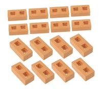 UPKOCH 30 pièces Mini Building Blocks DIY Miniature Brick Models for Table Architecture Train Layouts Ceramic Fake Wall Bricks Set