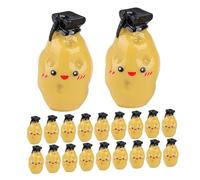 UPKOCH 30 Pièces Mini Faux Potato Ornaments with Positive Faces Resin Motivational Gifts for Graduation Christmas Party Favors and Tiny Inspirational Vegetable Decorations
