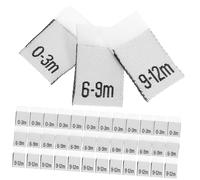 UPKOCH 300 pièces Étiquettes Mois Garçon Fille à Coudre pour Vêtements Polyester Mois Gestion Garde-robe Cadeau Pratique et Décoratif