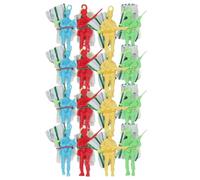 UPKOCH 30pièces Jouet Parachute Garçon Fille à Lancer Volant Soldats Parachutistes Activités Extérieures pour Garçons Filles Couleurs Assorties