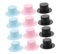 UPKOCH 30pièces Mini-Chapeaux Forme Plastique Chapeaux De Fête De Noël pour Décoration Accessoires Artisanat Petit Chapeau Formel