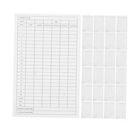 UPKOCH 35 Pièces Cartes de Score Papier Couché Carnet de Score Portable et pour Tournois Entraînements et Analyse des Statistiques de Jeu