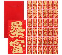 UPKOCH 36 Pièces Chinese Packets Year Of The Snake Envelopes Thick Lucky Money Packets Traditional Year Decorations For Festival And Party