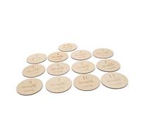 UPKOCH 39pièces De Né Mensuelles De Mémorisation Jalons Accessoires Photo Pour Souvenirs Naturel
