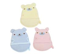 UPKOCH 3pièces De Bain Pour Exfoliants Mousse Cartoon Pour Bain Tout-petits