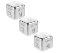 UPKOCH 3pièces Dés Décision Alimentaire Acier De Dés pour De Repas Amusants Et Outil De Décision pour Et