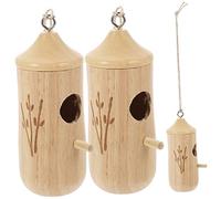 UPKOCH 3pièces Nichoir pour Suspendu Décoration De Jardin Nid Oiseau Artificiel Ornement Extérieur