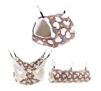 UPKOCH 3pièces Nids pour Hamsters Et Petits Animaux Cabane Suspendue Et Tunnel pour Rats Accessoires pour Cage à Hamster