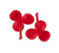 UPKOCH 3pièces Support De Cuisson Silicone Pour Œufs De Pocheuse Et Cuiseur à Œufs Accessoire Pratique Pour Cuisson Vapeur Et Bouillir Rouge