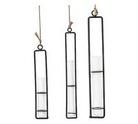 UPKOCH 3pièces Tube Verre pour Plantes Vase Hydroponique Suspendu Jardinière Murale Pot Décoratif pour Intérieur Ornement Suspendu