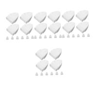UPKOCH 4 Ensembles Chapeau De Balustre Poteau De Clôture Revêtements De Clôture Extérieurs Bordure De Pelouse Et Bordure Paysagère Sombre Blanche Plastique 10 Pièces * 4