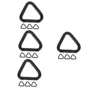 UPKOCH 4 Ensembles Mousquetons Aluminium Clips De Serrage Triangulaires Robustes Et Durables pour Escalade Randonnée Et Accessoires Quotidiens 4 Pièces * 4