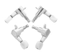 UPKOCH 4 Ensembles Ukulele Tuning Keys Closed Gear Stainless Steel Machine Heads Angled Design Compatible With Ukulele Banjo String Instruments For Beginners And Professionals