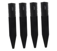 UPKOCH 4 pièces Accessoires de Piquets Robustes pour Lampes Solaires de Jardin Supports de Fixation Extérieurs pour Parasols et Éclairage Paysager Facile