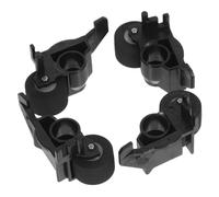 UPKOCH 4 Pièces Cassette Deck Pinch Roller Plastic Pulley Replacement for Tape Recorder Maintenance Noise-reducing Audio Accessory Compatible with Multiple Models