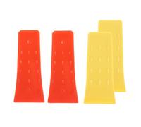 UPKOCH 4 Pièces Coin Abattage Arbres Plastique Outils de Couper Arbres avec Pointes Accessoires pour Tronçonneuse Jaune et Orange