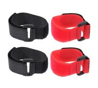 UPKOCH 4 pièces Colliers pour Coqs Anti-Bruit Réglables Sangles de Cou Confortables pour Volaille Protection Le Chant des Poulets Convient Aux Poulets Canards et Dindes Lot Noirs Rouges