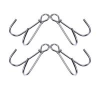 UPKOCH 4 Pièces Double Ended Diving Reef Hook Stainless Steel Clips for Scuba Diving and Seawater Use Reliable Underwater Accessories for Men