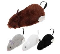 UPKOCH 4 Pièces Jouets Interactifs pour de Souris à Remonter pour Intérieur Incitant à Amusement Modèle sans Batterie Parfait pour Comportement de Chasse Couleur