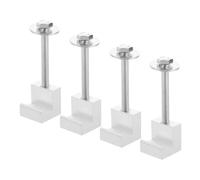 UPKOCH 4 pièces Kit de Fixation pour Boîte à Outils de Camion Aluminium Robuste avec Crochets J pour Installation Sécurisée sur Pick-up