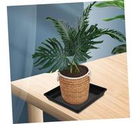 UPKOCH 4 pièces Lot de Soucoupes Carrées pour Plantes PP Plateau Pot Fleurs et Étanche pour Intérieur et Extérieur Support Antidébordement pour Cache Pot Jardin et Balcon