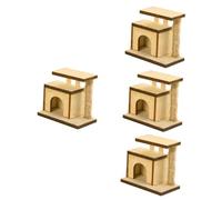 UPKOCH 4 Pièces Mini Décorative pour Animaux Griffoir Miniature Réaliste Accessoire de Décoration pour Scènes Miniatures Chambre Animaux