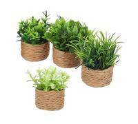 UPKOCH 4 Pièces Miniature Dollhouse Potted Plants Realistic Artificial Succulent Flowers for Dollhouse Gardens and Miniature Decorations